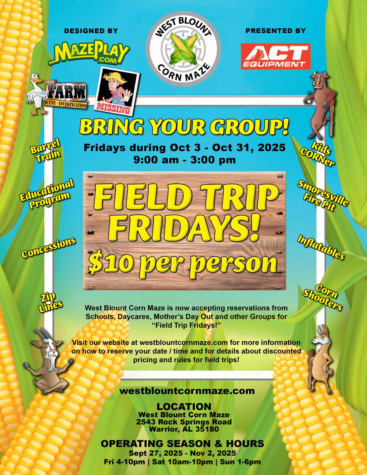 Read more about the article Corn Maze Field Trips