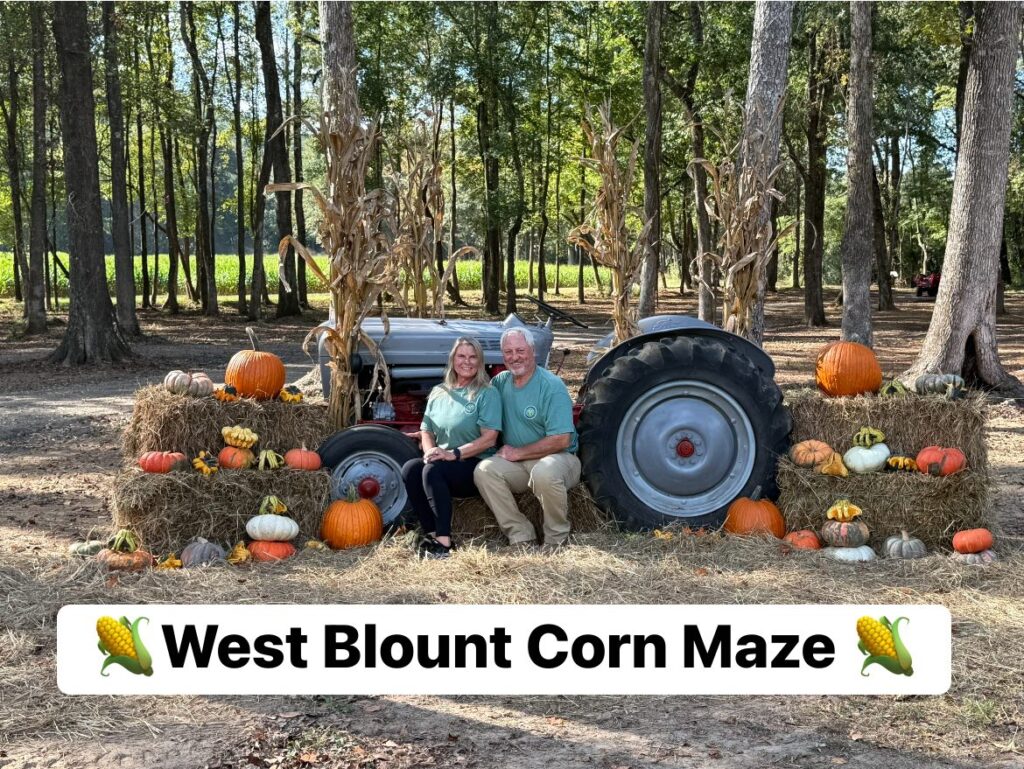 West Blount Corn Maze - Owners & Operators Shaney & Marty Stover Sept 2025