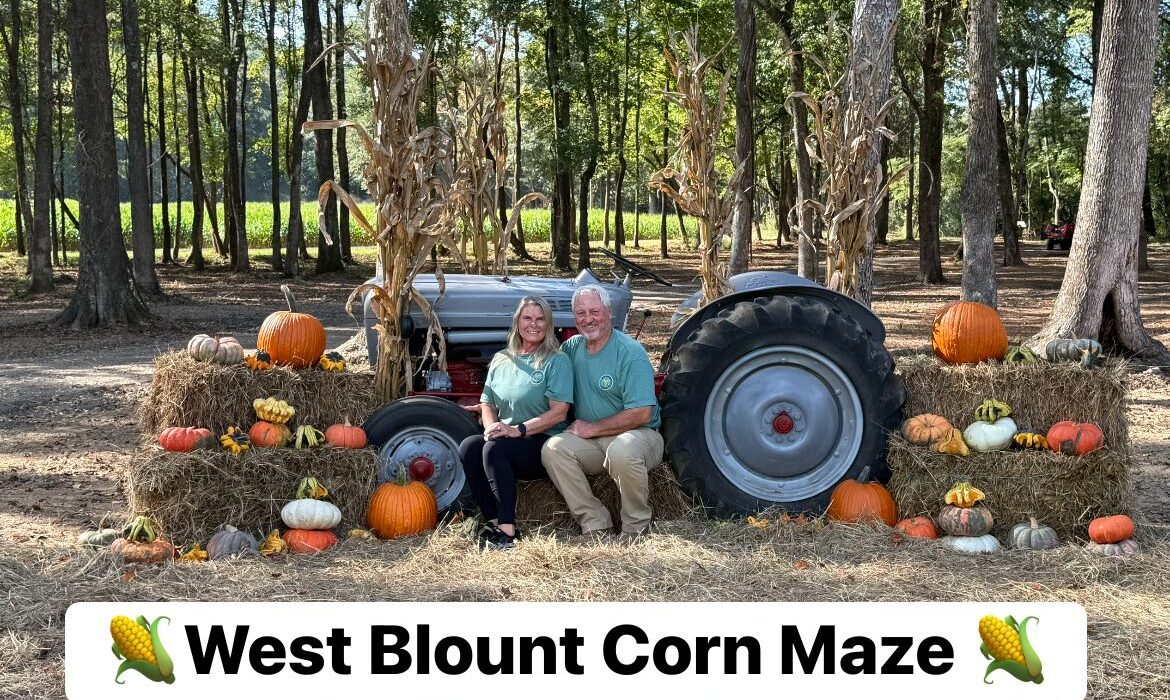 West Blount Corn Maze - Owners & Operators Shaney & Marty Stover Sept 2025